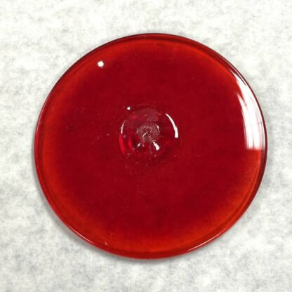 Rondel Blenko Handblown Glass  3 1/2" Red BL102 - Image 2