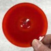 Rondel Blenko Handblown Glass  3 1/2" Red BL102 - Image 3
