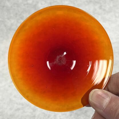 Rondel Blenko Handblown Glass 3 1/2" Orange BL103 - Image 2