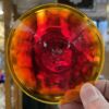 Rondel Blenko Handblown Glass 3 3/4" Orange BL110 - Image 2