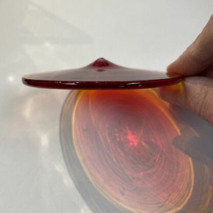 Rondel Blenko Handblown Glass 3 3/4" Orange BL110 - Image 3