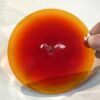 Rondel Blenko Handblown Glass 3 3/4" Orange BL110