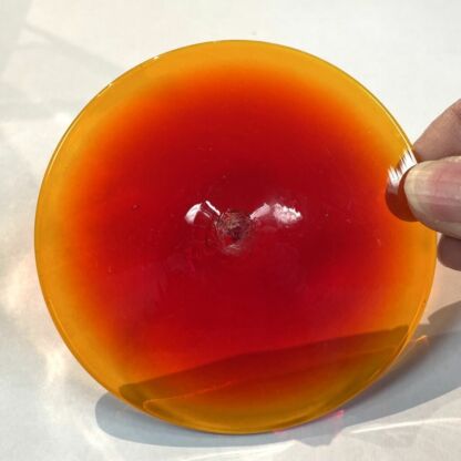 Rondel Blenko Handblown Glass 3 3/4" Orange BL110