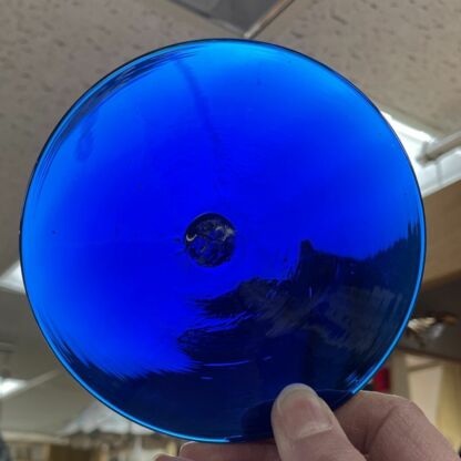 Rondel Blenko Handblown Glass  5" Cobalt Blue BL200 - Image 3