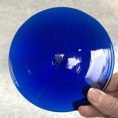 Rondel Blenko Handblown Glass  5" Cobalt Blue BL200