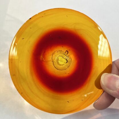 Rondel Blenko Handblown Glass 4" Orange BL222