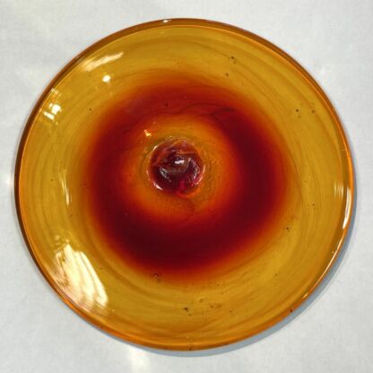 Rondel Blenko Handblown Glass 4" Orange BL230 - Image 2