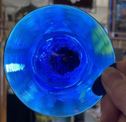 Rondel Blenko Handblown Glass 3 1/2" Cobalt Blue BL301 - Image 2