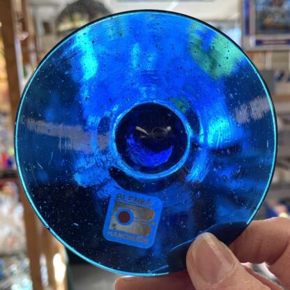 Rondel Blenko Handblown Glass 3 7/8" Cobalt Blue BL325 - Image 4