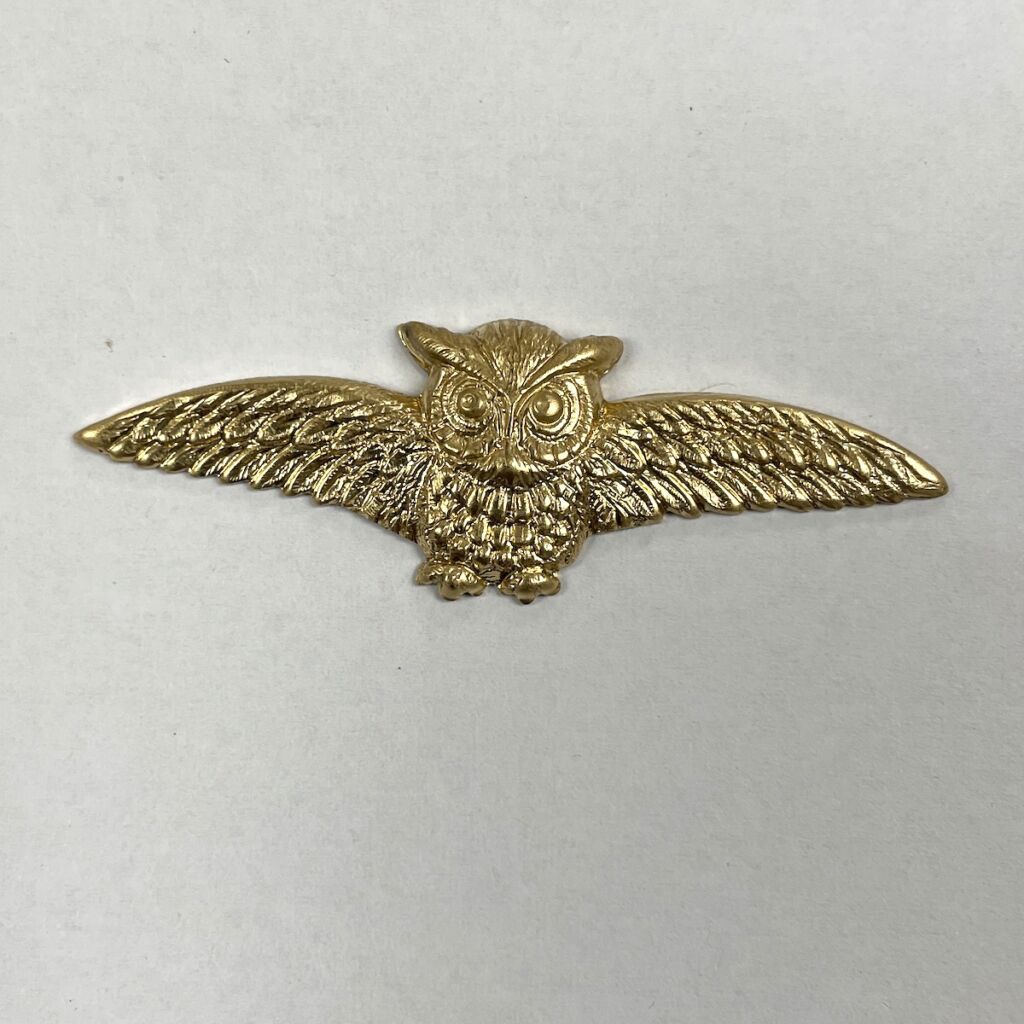 Brass 3-D Flying Owl #BO329