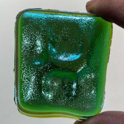 Dichroic Turtleback Jewel - DTB6050-03 Green