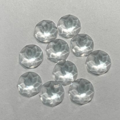 Faceted 10mm Round Jewel FR101 Clear 10 pc.