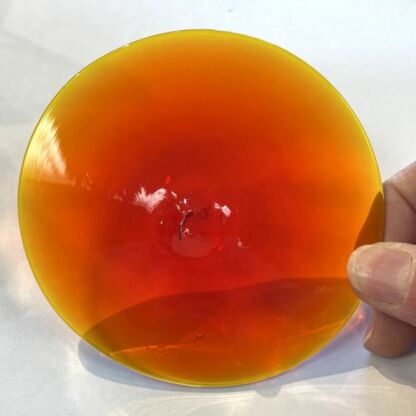 Rondel Blenko Handblown Glass  4" Orange BL210