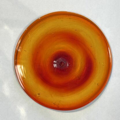 Rondel Blenko Handblown Glass 4" Orange BL215 - Image 4