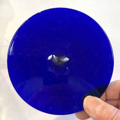 Rondel Blenko Handblown Glass 4" Colbalt Blue BL205