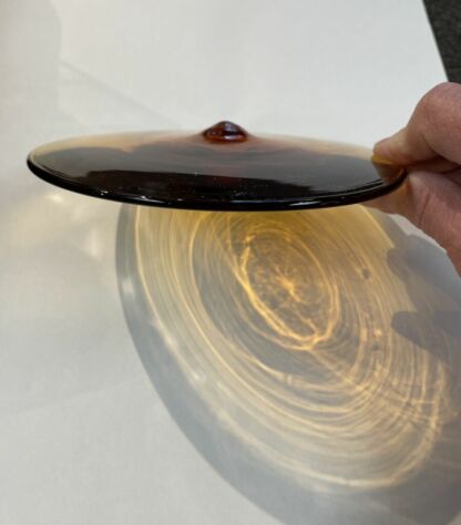 Rondel Kokomo Glass  6" Amber KR502 - Image 3