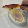 Rondel Kokomo Glass  4 1/8" Yellow KR506 - Image 2
