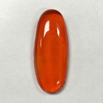 Smooth Orange 18mm x 45mm Oval Jewel - Seconds