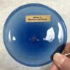 Rondel Vintage Handblown Glass 3 7/8" Blue RV201