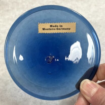Rondel Vintage Handblown Glass 3 7/8" Blue RV201