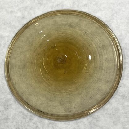 Rondel Vintage Handblown Glass 3 7/8" Amber RV202
