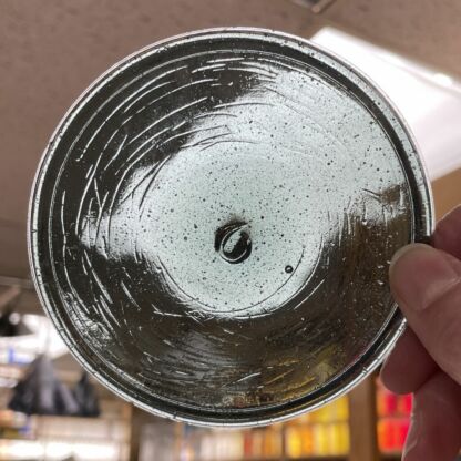 Rondel Vintage Pressed Glass 3 7/8" Grey RV203 - Image 2