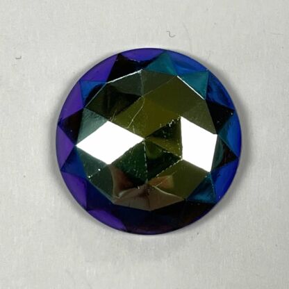 Faceted 20mm Round Jewel BR20-350 Grape Purple Dichroic - Image 3