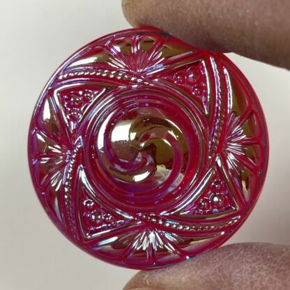 Dichroic Victorian Round 40mm Jewel- Red DFR40-10 - Image 3