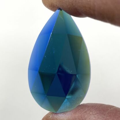 Teardrop Faceted Dichroic Jewel 40mm x 24mm - DT4024-04 - Image 2