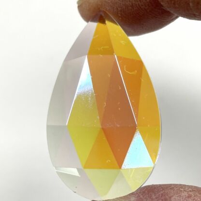 Teardrop Faceted Dichroic Jewel 40mm x 24mm - DT4024-01