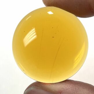 Smooth 30mm Round Jewel FB30-02 Amber