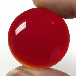 Smooth 30mm Round Jewel FB30-10 Red