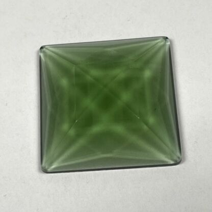 Faceted Square 30mm Jewel - Olive Green FQ30-030 - Image 2