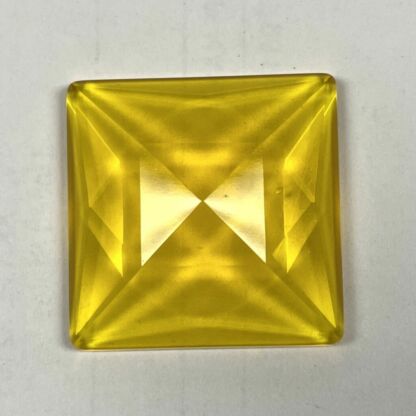 Faceted Square 30mm Jewel - Yellow FQ30-13 - Image 2