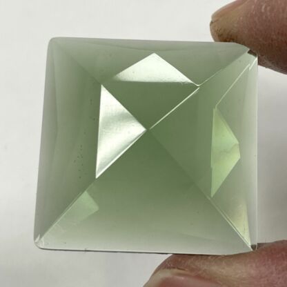 Faceted Square 30mm Jewel - Olive Green FQ30-030