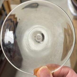 Handblown Glass Rondel 3 1/8" (80mm) Clear - HR80-01