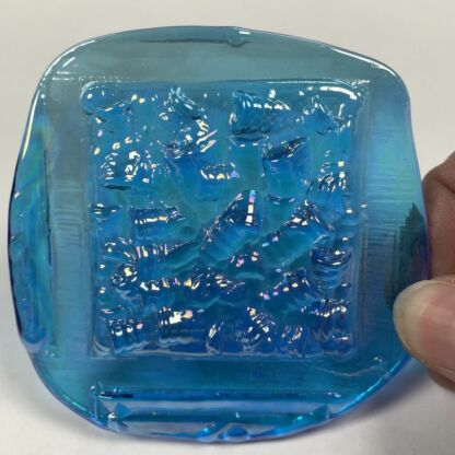 Pressed Square Jewel KJ50-55 (50mm / 2") Teal Irridized - Image 3
