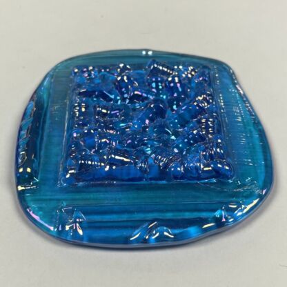 Pressed Square Jewel KJ50-55 (50mm / 2") Teal Irridized - Image 2