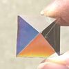 Dichroic Pyramid Square 18mm Jewel - Clear PST18-01