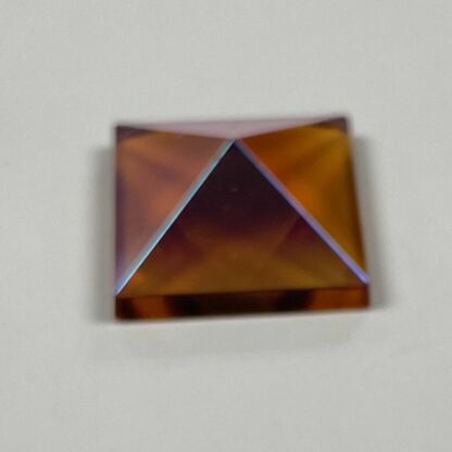 Dichroic Pyramid Square 18mm Jewel - Amber PST18-02 - Image 2