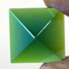 Dichroic Pyramid Square 18mm Jewel - Green PST18-03 - Image 3