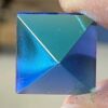 Dichroic Pyramid Square 18mm Jewel - Teal PST18-05