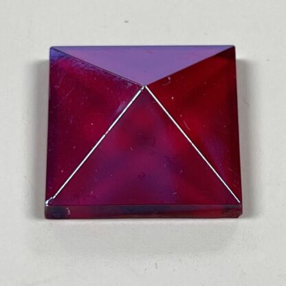 Dichroic Pyramid Square 18mm Jewel - Red PST18-10 - Image 2