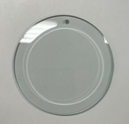 Clear 4" Circle Bevel With A Hole- R44