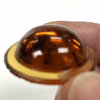 Smooth 32mm Round Jewel SM32-02 Amber - Image 2