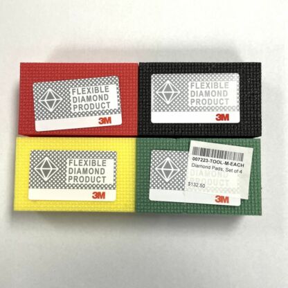 3M Diamond Glass Sanding Pad -  Set of 4