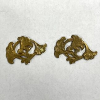 Brass 3-D Flowers #BF425 Set Of 2