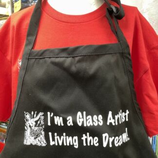 Glass Artist Living The Dream Apron -Black