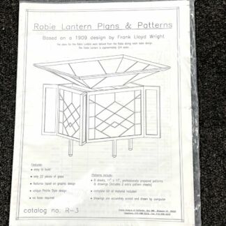 Robie Lantern Plans & Patterns