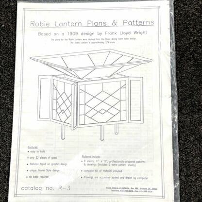 Robie Lantern Plans & Patterns
